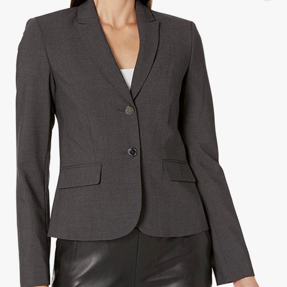 Calvin Klein Women’s Two Button Lux Blazer